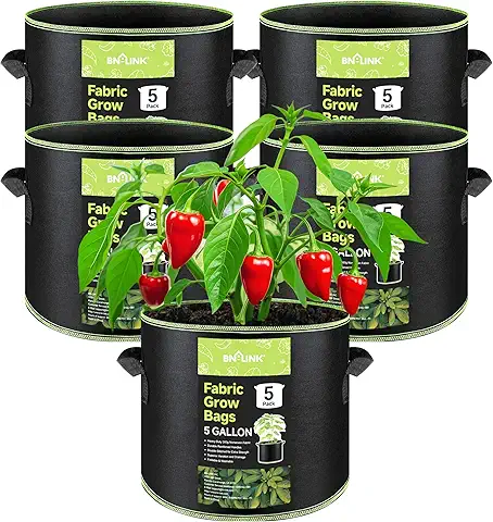 BN-LINK 5-Pack 5 Gallon Grow Bags